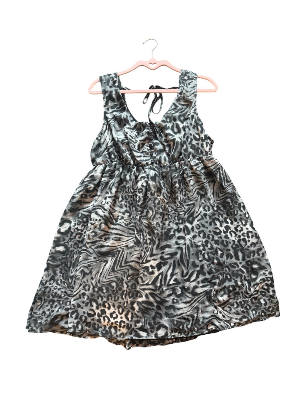 no boundaries leopard babydoll